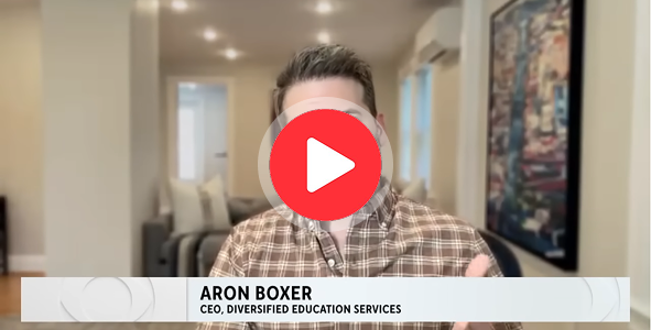 Aron Boxer on news program - live TV