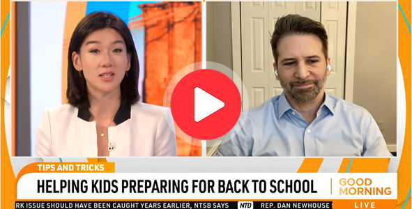 Aron Boxer on news program - live TV with Anchor