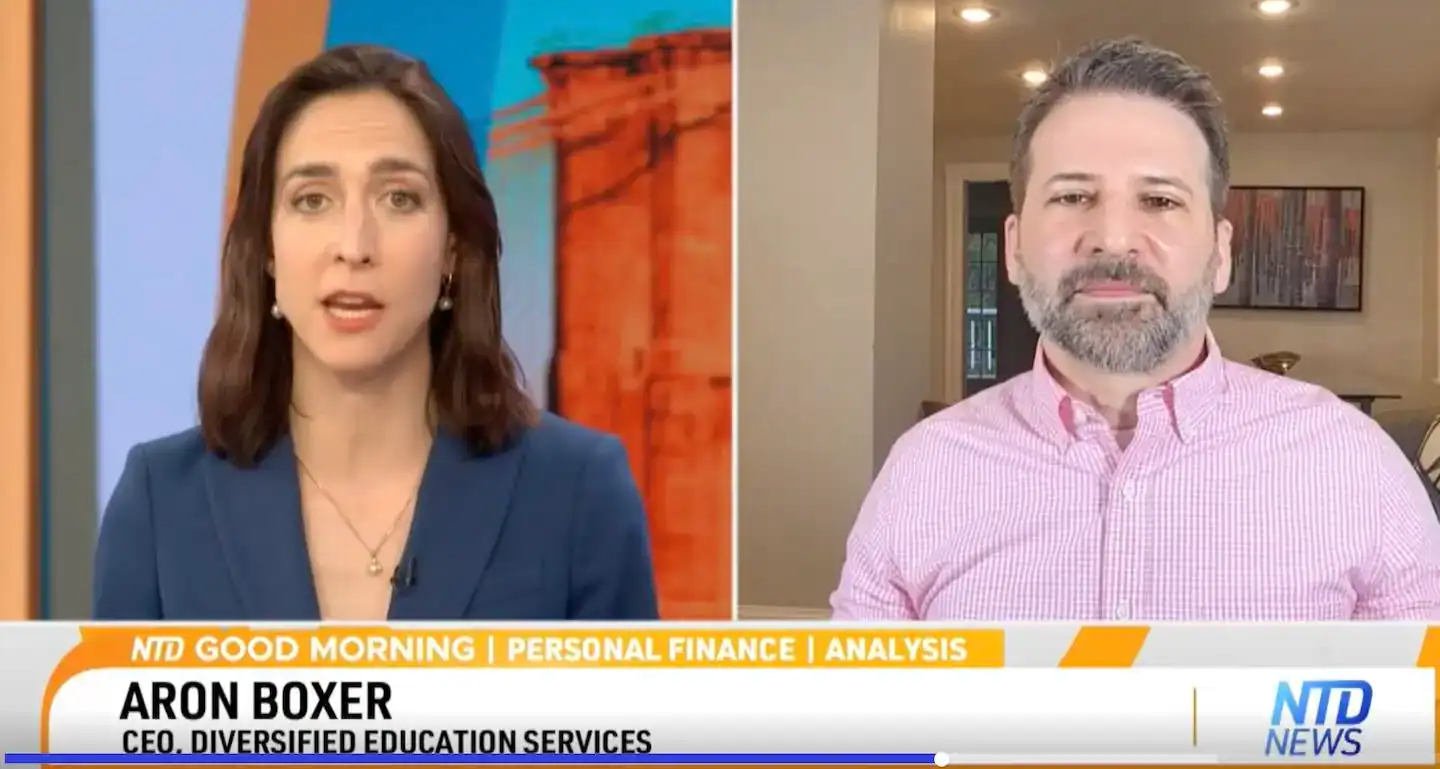 Aron Boxer discussing student loan repayment changes on NTD News