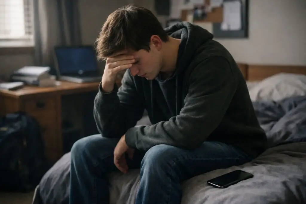 When your child fails out of college sitting alone in bedroom