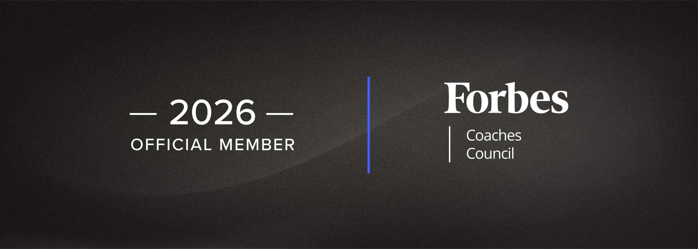 Official Member, Forbes Coaches Council 2026 badge for Aron Boxer