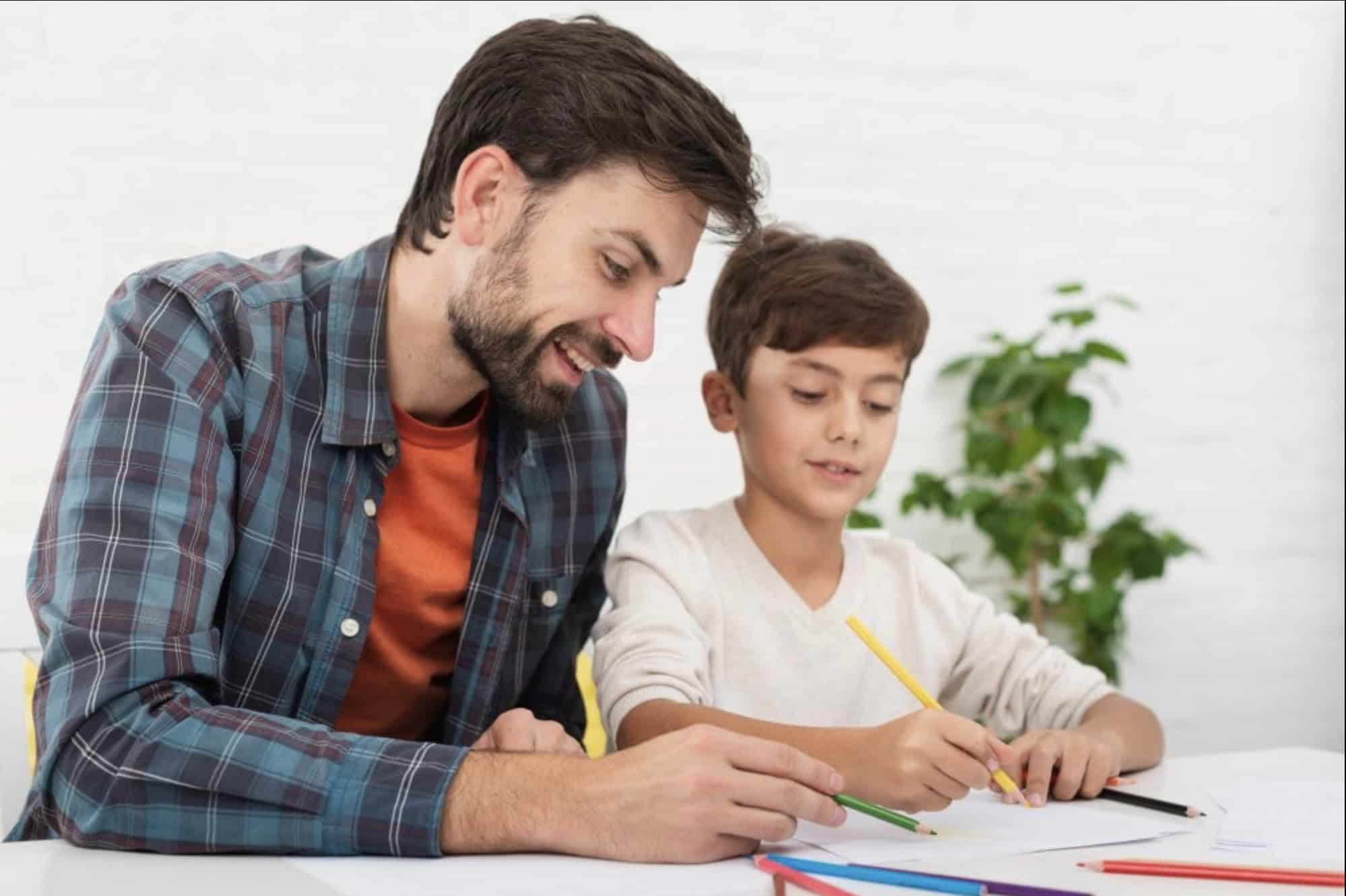 Executive function coaching session with student and tutor