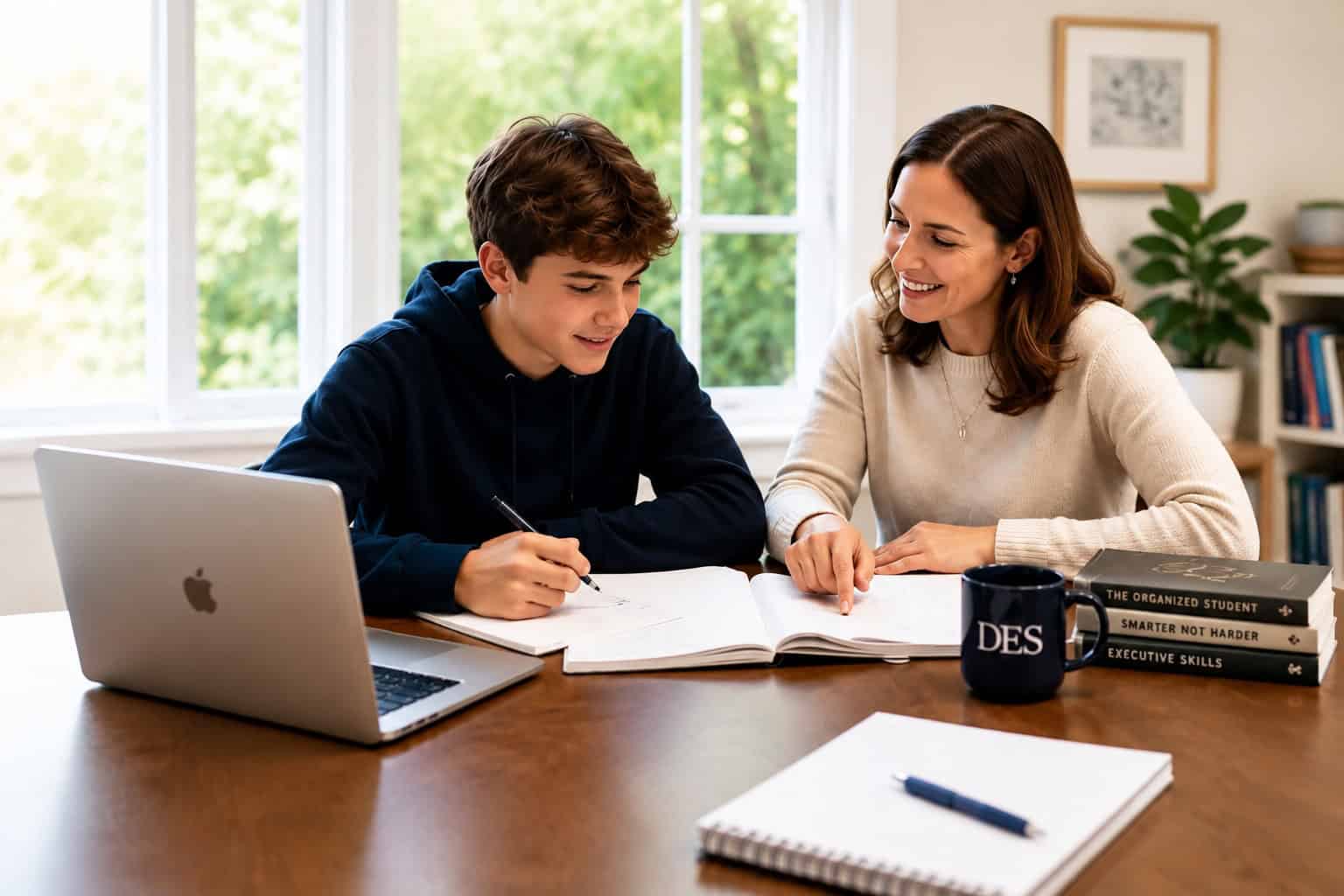 Executive functioning tutoring session with student in Greenwich CT