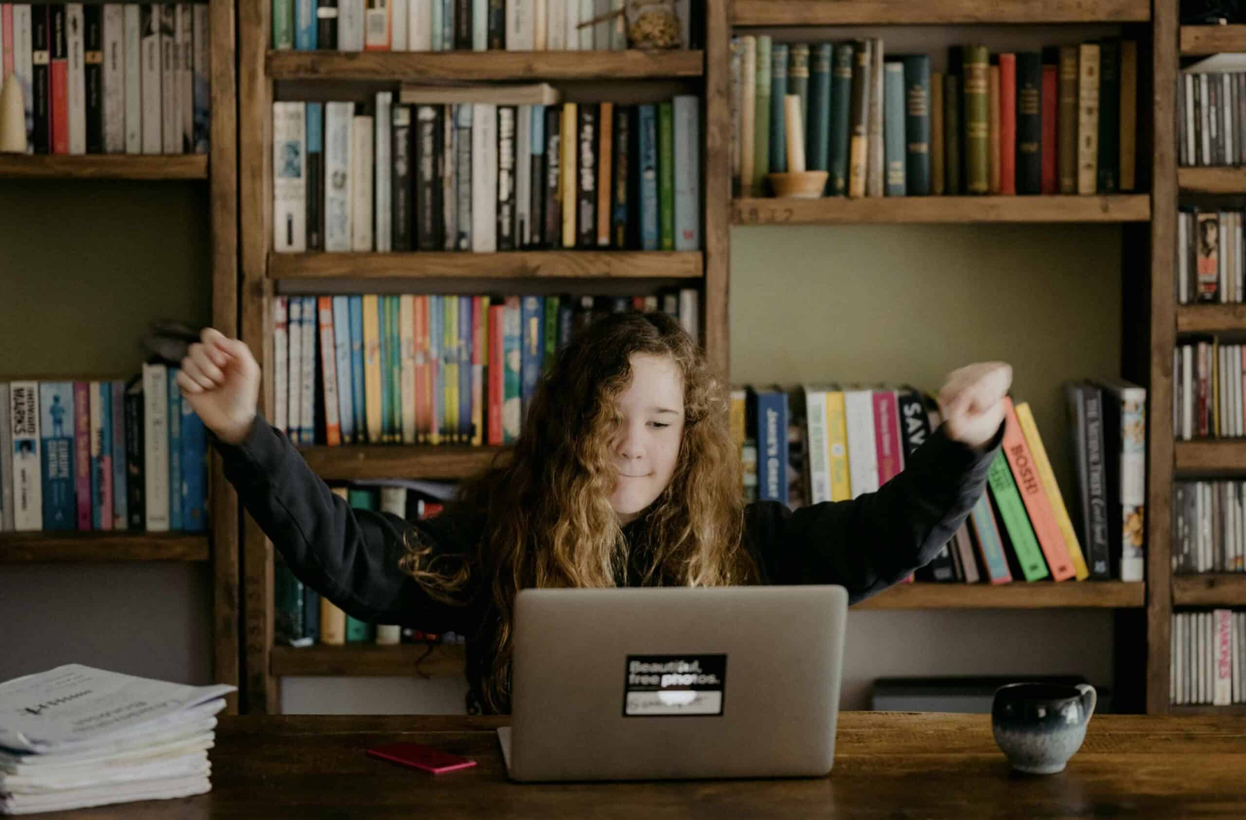 Student preparing for private school admissions test with tutor