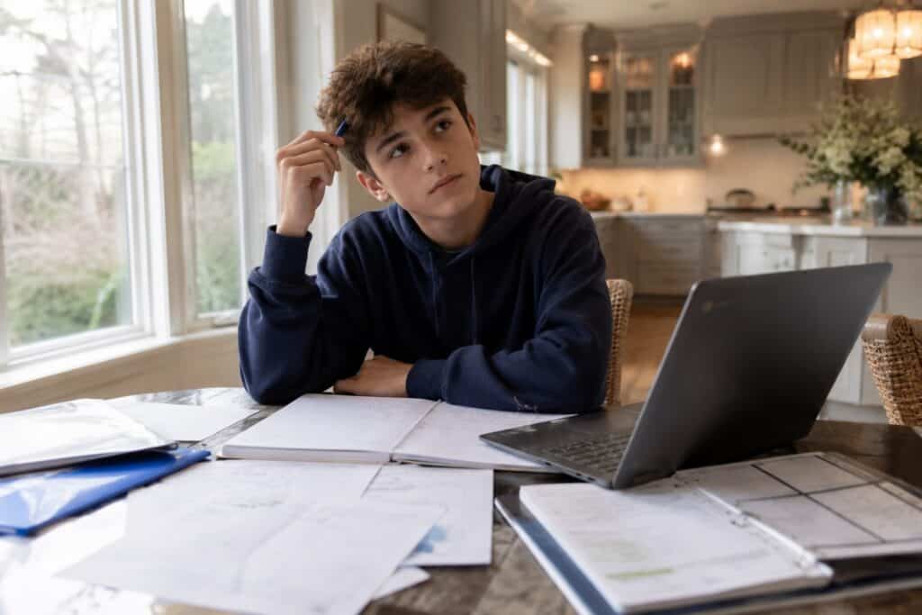 Executive function challenges in gifted children can make it hard to start homework despite strong intelligence