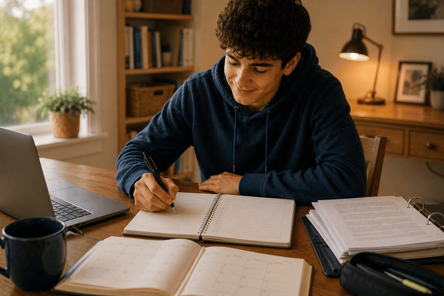 Student consolidating assignments into one master list - ending late and missing assignments